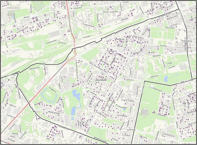 ochota mapa