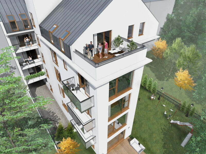 Wizualizacja - Apartamenty Komorowska 17