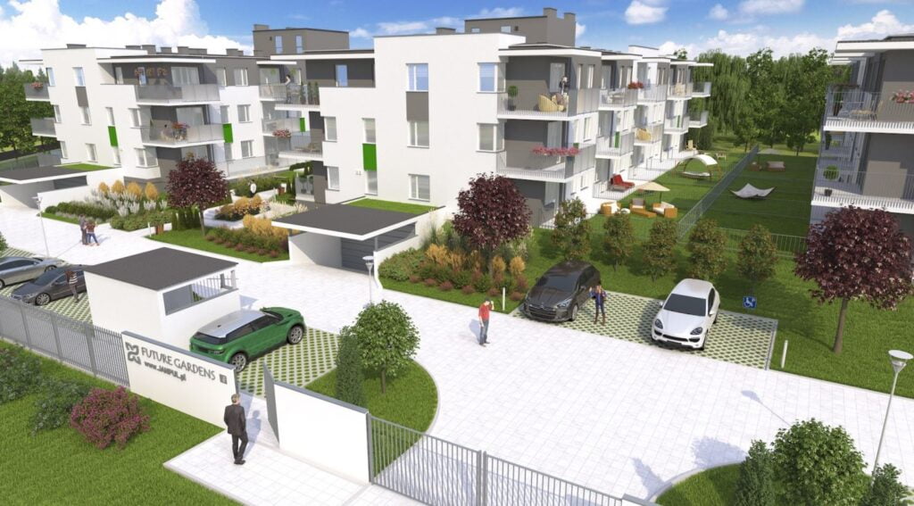 Wizualizacja - Future Gardens – Etap II