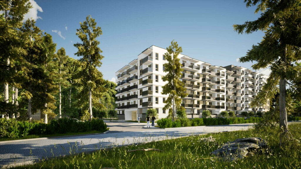 Wizualizacja - Zielony Las – budynek 1