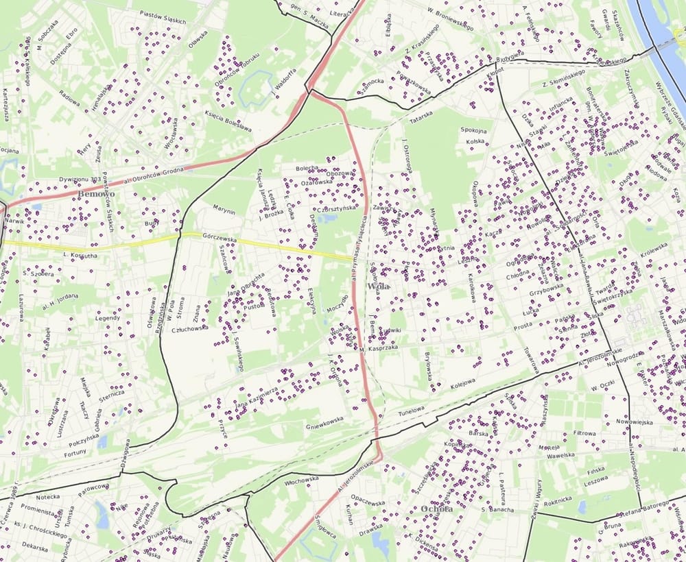 Najbardziej popularne mieszkaniowo obszary na Woli