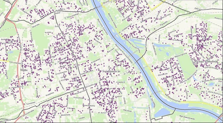 śródmieście - plan