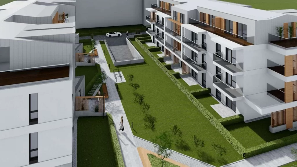 Wizualizacja - Apartamenty Brzoskwiniowa