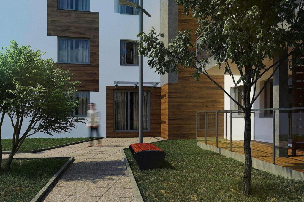 Wizualizacja - Patio Apartments