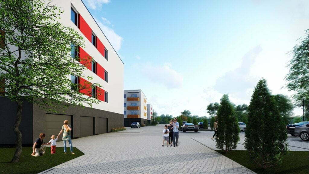 Wizualizacja - Platanowe Osiedle