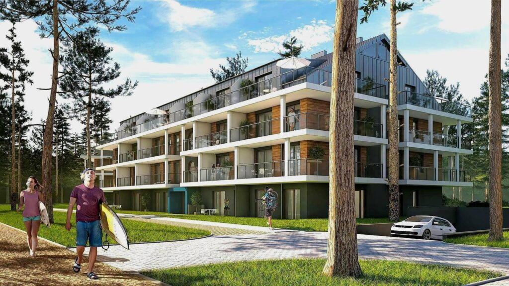 Wizualizacja - Apartamenty Marina Borki