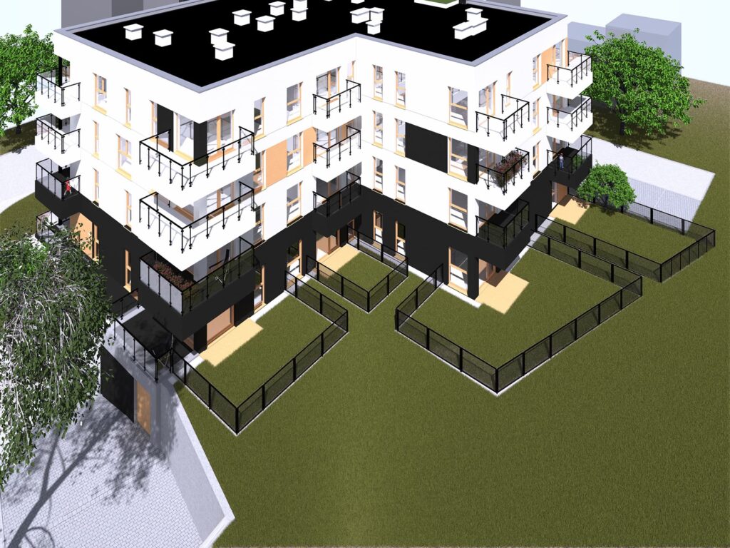 Wizualizacja - Apartamenty Cedrowa