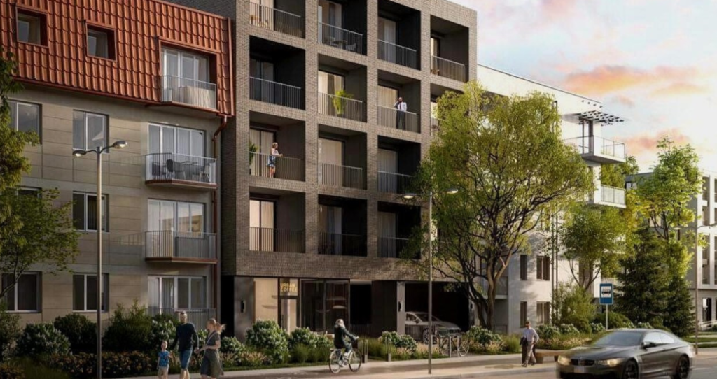 Wizualizacja - Apartamentowiec Szaserów 46
