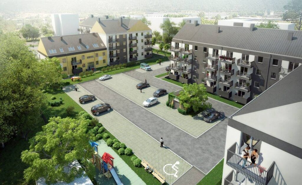Wizualizacja - Osiedle Dąbrowszczaków