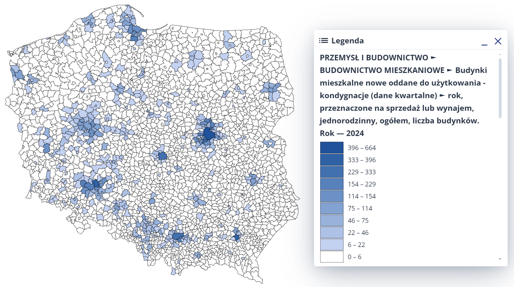 Mapa domy deweloperzy