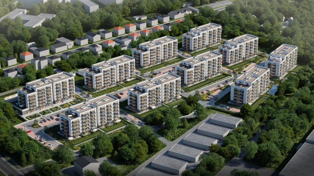 Wizualizacja - Osiedle Zielona Chorzowska